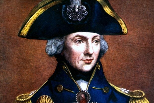 A portrait of Horatio Nelson, 1st Viscount Nelson, English naval commander. One of Britain's greatest military figures, Admiral Nelson (1758-1805) was the victor at a number of naval battles in the Napoleonic Wars, most famously, Trafalgar (1805) where he was fatally wounded. (Photo by Getty images)