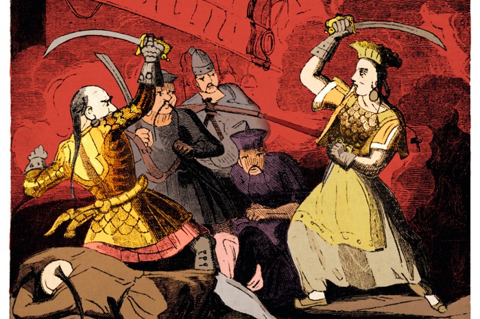 A 19th-century illustration possibly depicting Chinese pirate Zheng Yi Sao. Perhaps the most successful buccaneer of all time, at one point she commanded more than 1,800 ships.