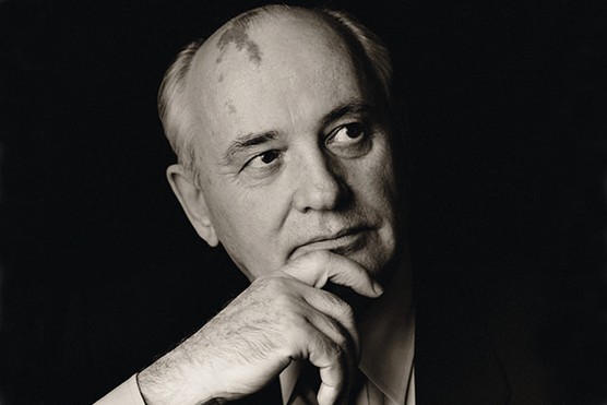 Mikhail Gorbachev as seen in a 1995 portrait. His leadership saw the Soviet Union undergo dramatic reform, leading to its dissolution in 1991 (Photo by Dana Gluckstein / mptvimages / eyevine)
