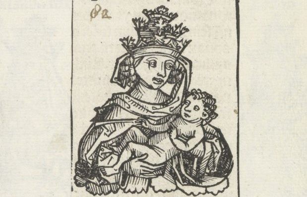 Pope Joan with her child.
