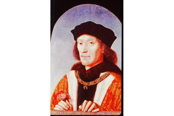 A portrait of Henry VII, the first Tudor king of England, by Michiel Sittow. (Photo by Universal History Archive/Getty Images)