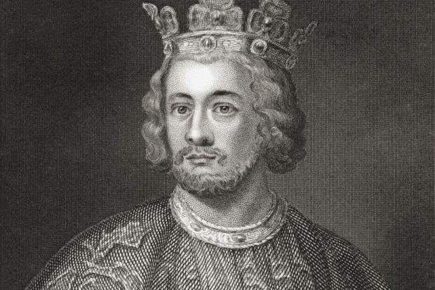 An illustration of King John, Henry III's father