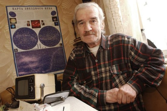 Former Soviet Colonel Stanislav Petrov at his home in 2004.