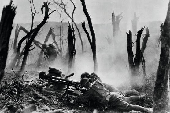 Men of the 23rd US Infantry in France, 1918. The Western Front w ould not have even come into existence had the Schlieffen Plan been executed successfully. (Photo by: Universal History Archive/Universal Images Group via Getty Images)