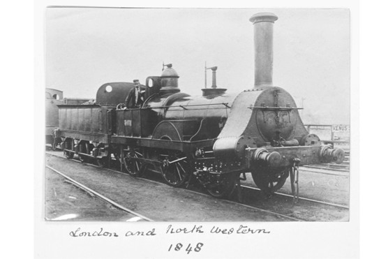 London & North Western Railway locomotive, 1848. (Photo by SSPL/Getty Images)