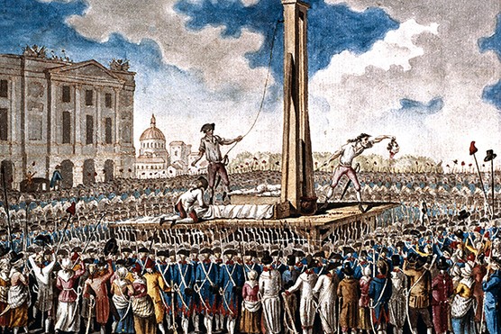 The execution of Louis XVI in the Place de la Revolution