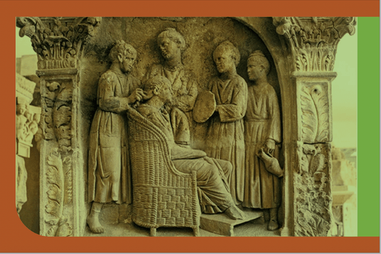 A third-century monument of a Roman woman having her hair styled by slaves, from Germany. High-status women on the frontiers, including at Hadrian's Wall, tried to follow the latest Roman fashions (Photo by DEA / M. BORCHI / Getty Images)